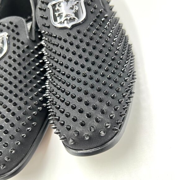 Stacy Adams Mens Size‎ 7.5 7.5M Sabre Black Spiked Studded Slip On Loafers Shoes main image 10